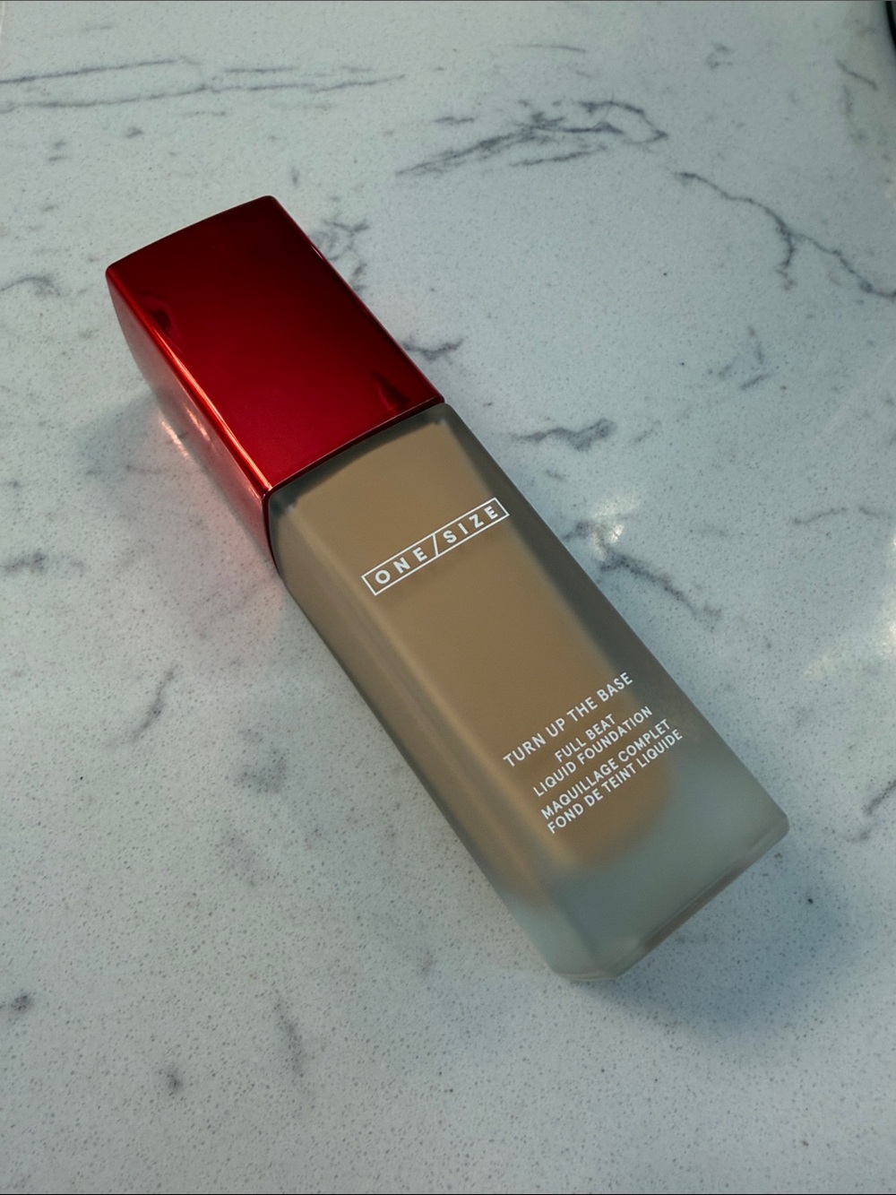 ONE/SIZE Turn Up The Base Liquid Foundation – Neutral Beige with Red Cap